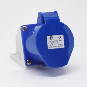 TOMADA DE PAREDE/SOBREPOR 2P+T 6H 220VCA/32A AZUL 123