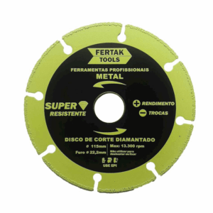 DISCO DE CORTE P/ MET +1000 - 115 X 22,2 - FERTAK