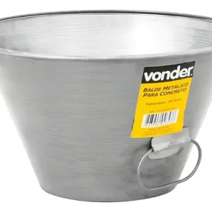 BALDE METALICO P/CONCRETO 10L VONDER