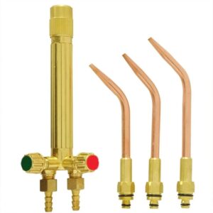 Conjunto Caneta De Solda Maçarico 201 Acetileno Oxigenio