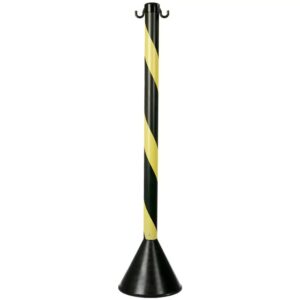 PEDESTAL DE SINALIZAÇÃO PRETO/AMARELO 90 CM - VONDER